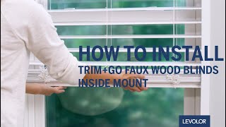 Install Two Blinds Instead of One  Step by Step w Levolor Trim  Go Faux Wood Inside Mount Blinds [upl. by Carolee816]