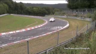 Sabine Schmitz  RingTaxi drifting  the Nordschleife [upl. by Ecidnacal]