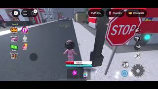 Playing Roblox baddieBUT I’m only using pink stop sign [upl. by Ahsitul]