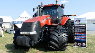 Case IH 340 Magnum with Huge Tires on Display at Farm Progress Show  Cole The Cornstar Tractor [upl. by Cassey482]