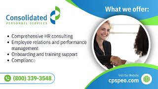 HR Services  Consolidated Personnel Services [upl. by Garber]