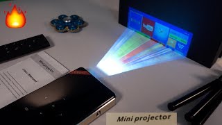 Amazing Mini DLP 4K Pocket Projector with Android  DIY Projector Screen [upl. by Faydra]