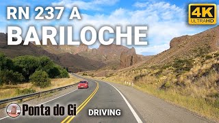 4K Rumbo a SAN CARLOS DE BARILOCHE Ruta escénica 237 desde Confuencia COMPLETA driving ARGENTINA [upl. by Ayaladnot]