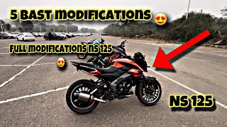 Ns 125 modifications you can do in your ns 125160 and 200  for best modification 😍 [upl. by Bulley]