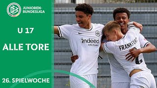 Frankfurt ohne Zweifel Leverkusen ungeschlagen  Alle Tore BJuniorenBundesliga Woche 26 [upl. by Aridni]