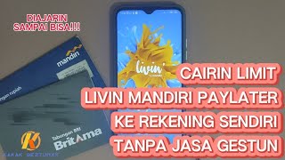 Cara Cairin Sendiri Limit Livin Mandiri Paylater Tanpa Jasa Gestun  Tutorial Untuk Pemula [upl. by Koerlin]