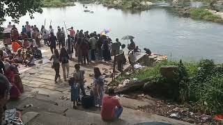 Srirangapatna Ghat Kaveri Snan  Rarest sangam  Triveni sangam [upl. by Llerrud]