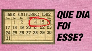 Papa Gregório XIII introduz calendário gregoriano  Hoje na História 15101582 [upl. by Bywaters418]