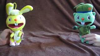 Happy Tree Friends  Cuddles vs Flippy  Plush Fight till death [upl. by Brabazon255]