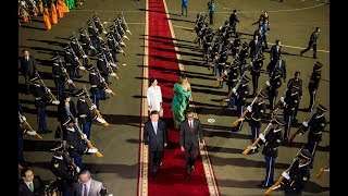 President Xi Jinping and First Lady Peng Liyuan arrive in Rwanda for their twoday State Visit [upl. by Duwe]