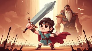 The Bible David and Goliath  Animated kids bible story [upl. by Iarahs774]