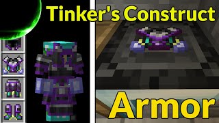 Tinkers Construct Armor and Armor Forge  Modded Minecraft Tutorial [upl. by Erdnaid]