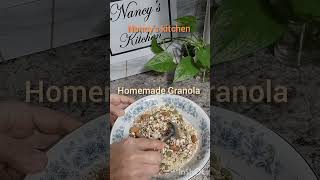 Homemade granola recipe healthylifestyleeats healthydiet food cooking healthyeating [upl. by Htims568]