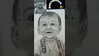 Shrivardhan ❤ cutebaby art sketch short drawing papersmagic 💫 [upl. by Aihtniroc]