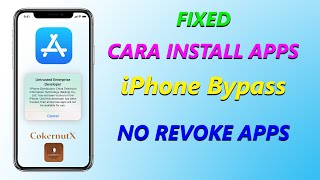 CARA INSTALL APLIKASI IPHONE BYPASS ICLOUD dan JAILBREAK FIX REVOKE APPS [upl. by Ebanreb]