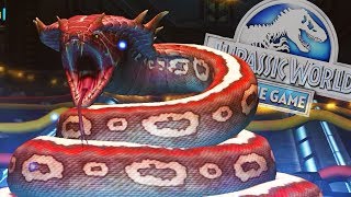 GIGANTOPHIS SERPIENTE DEMONIO GIGANTE DINOSAURIO Jurassic World El Juego ABLISTERING [upl. by Hsoj]