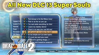 DLC 13 Legendary Pack 2 New Super Soul Breakdown  Dragon Ball Xenoverse 2 [upl. by Devona]