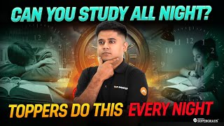 How to Study Whole Night Without feeling Sleepy 🤔 Toppers Secret STUDY Strategy 🎯✍️ [upl. by Sofko801]