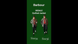 〖Barbour〗BEDALE Quilted Jacket バブアー キルトジャケットサイズ比べ [upl. by Brothers506]