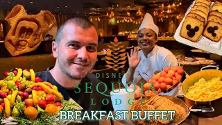 Sequoia Lodge  Golden Forest Lounge  Breakfast Buffet  Disneyland Paris [upl. by Carolin]