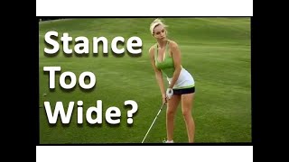 Golf Stance Width  60 Sec Golf Tips [upl. by Nan]