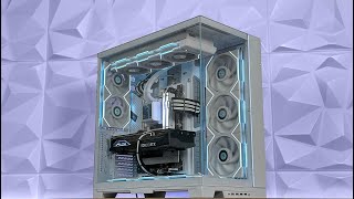 LIAN LI O11D EVO XL w HydroShift LCD amp UNI FAN TL  i714700k  RTX 4080 Super [upl. by Blackstock]