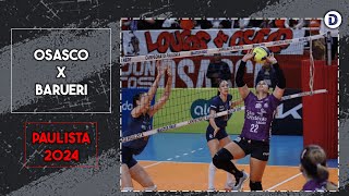 Osasco x Barueri  SEMIFINAL Jogo 1  Melhores Momentos  Paulista de VÃ´lei Feminino 2024 [upl. by Nonnek]