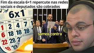 DEPUTADOS QUE TRABALHAM 3X POR SEMANA ESTÃO CONTRA O FIM DA ESCALA 6x1 [upl. by Yecam]