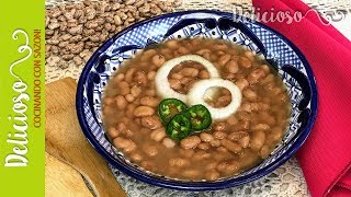 Deliciosos Frijoles de la Olla  Pot Cooked Pinto Beans Mexican Style [upl. by Upton]