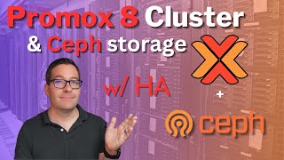 Proxmox 8 Cluster with Ceph Storage configuration [upl. by Rowney]