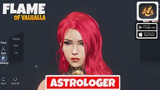 Flame of Valhalla Gameplay Class Astrologer MMORPG For AndroidiOS [upl. by Kitarp355]