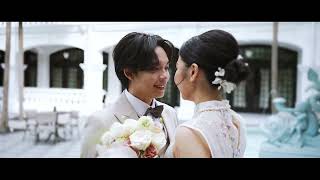 Wedding at Raffles Hotel Singapore 2024  Dion amp Ariel [upl. by Eisdnil355]