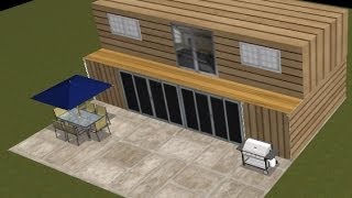 Shipping container house design project 2 [upl. by Aietal766]