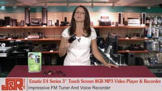 Ematic E4 Series 3quot Touch Screen 8GB MP3 Video Player amp Recorder  Review [upl. by Reld]