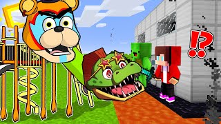 SLIDE EATER FNAF contre la maison la plus sécurisée  Gameplay Minecraft par Mikey et JJ Maizen [upl. by Tench]