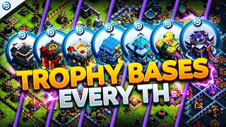 NEW Best TROPHY BASES for Every TH 2023  After Balance Changes [upl. by Medarda193]