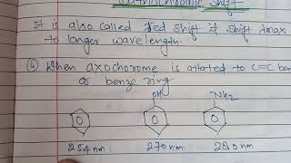 Chromophore auxochromohoreBathchromic shift Hypsochromic shift [upl. by Olympias639]