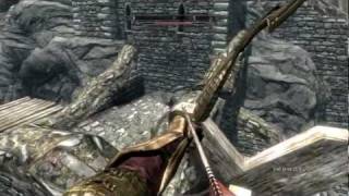 Skyrim  Giant attacking Whiterun [upl. by Lleirbag910]