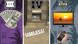 Most WORSTUSELESS Features In GTA Games GTA3 to GTA5 [upl. by Cass]