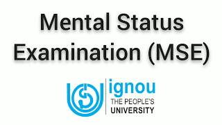 Mental Status Examination MSE Explained in Simple Way  IGNOU Psychology  MAPC  Complete Format [upl. by Akeemat421]