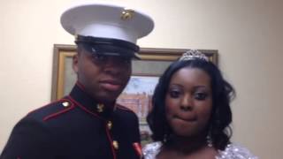 U S Marine to Okinawa Quick Elopement Wedding Atlanta Shipping Out New Years Eve Young American Hero [upl. by Gorey]