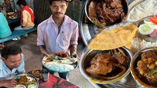 Mutton Masala Curry Sof Spicy Mutton Roti And Salad Rice Egg [upl. by Behn]