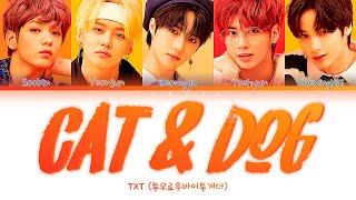 TXT 투모로우바이투게더  Cat amp Dog Color Coded LyricsHanRomEng가사 [upl. by Orlando131]