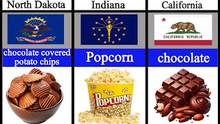 Most Famous Snack From Every State in America  Best American Snack Every State  Data Rivals [upl. by Ozzie]