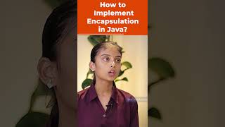 How To Implement Encapsulation In Java  Java Interview Question  shorts kiransir [upl. by Yelruc]