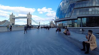 Walking around Southwark Street Borough High Street Tooley Street Tower Bridge London Tour 4K [upl. by Rengia]