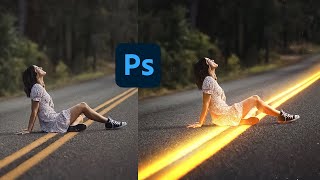 Photoshop tutorial  to create a neon profile  edit a neon photo [upl. by Giah167]