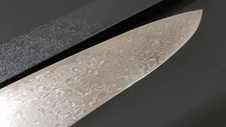 Sakai Takayuki 45Layer Damascus Mirrored Chefs Gyuto Knife 210mm 82quot [upl. by Nhar]