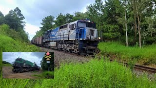 Trem locotrol de ES43BBi RUMOKLABIN na PN do Pinhalzinho [upl. by Yauq]