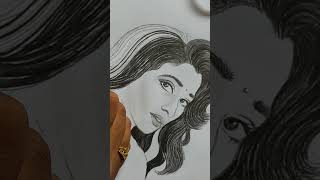 Hair style design forbeginners art pencilsketchtutorialforbeginners bollywood [upl. by Ayouqes]